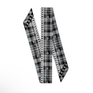 NWT Wristpop Dionne Scarf in Grey Plaid